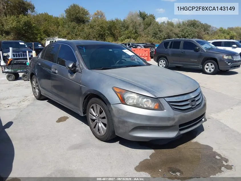 HONDA ACCORD 2012, VIN 1HGCP2F8XCA143149