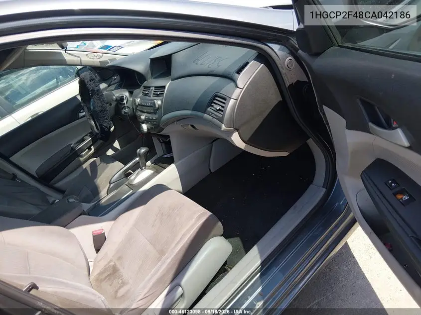 2012 HONDA ACCORD VIN 1HGCP2F48CA042186 — фото 5