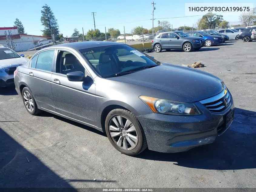 HONDA ACCORD 2012, VIN 1HGCP2F83CA199675