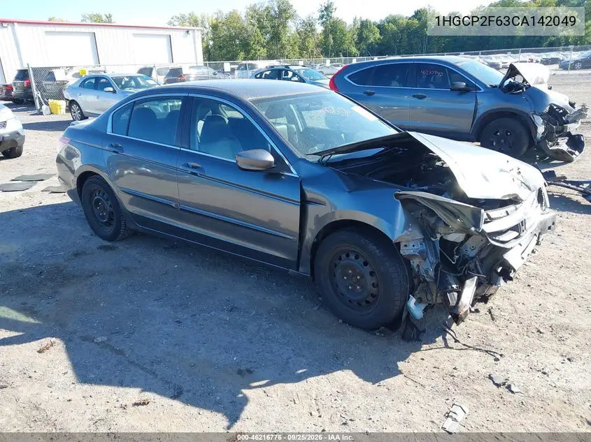 HONDA ACCORD 2012, VIN 1HGCP2F63CA142049