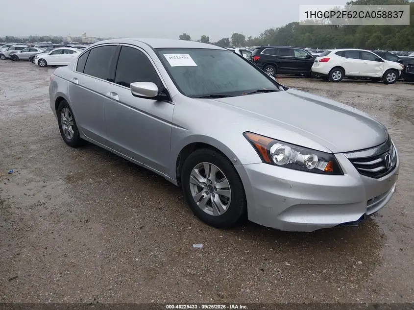 HONDA ACCORD 2012, VIN 1HGCP2F62CA058837