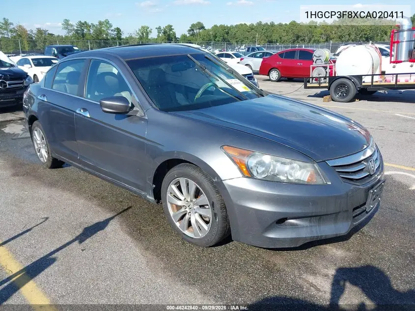 HONDA ACCORD 2012, VIN 1HGCP3F8XCA020411