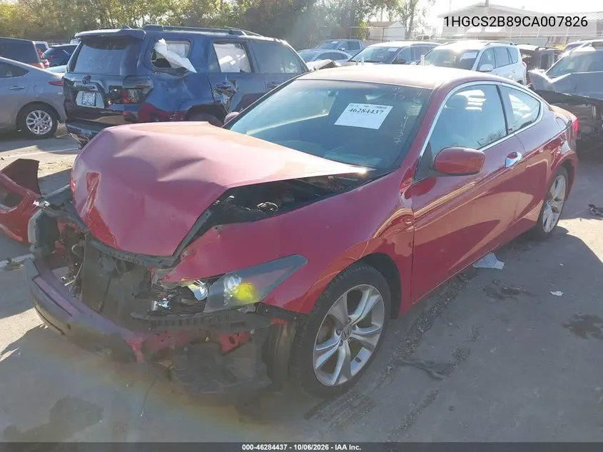 2012 HONDA ACCORD VIN 1HGCS2B89CA007826 — фото 2