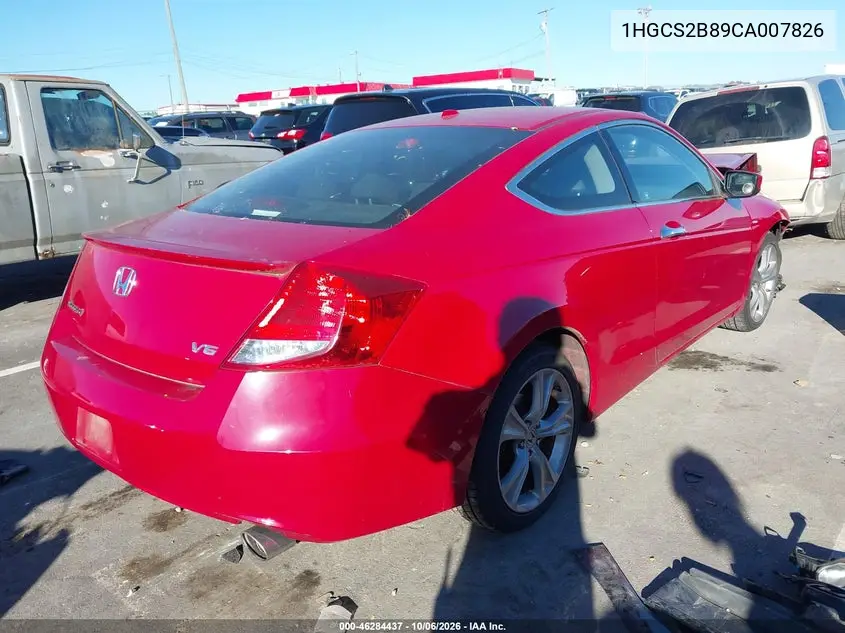 2012 HONDA ACCORD VIN 1HGCS2B89CA007826 — фото 4