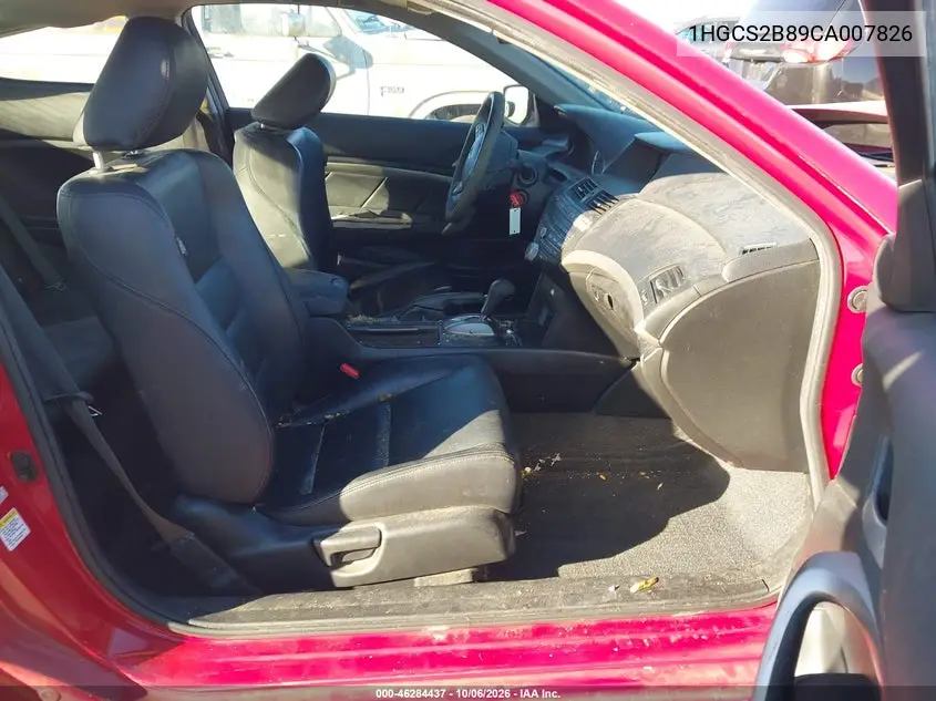 2012 HONDA ACCORD VIN 1HGCS2B89CA007826 — фото 5