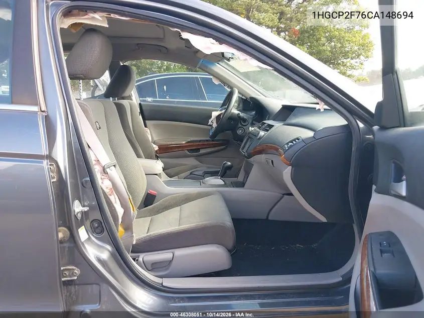 2012 HONDA ACCORD VIN 1HGCP2F76CA148694 — фото 5