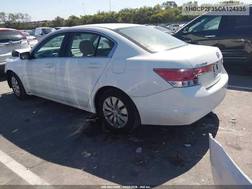 2012 HONDA ACCORD VIN 1HGCP2F35CA124335 — фото 3