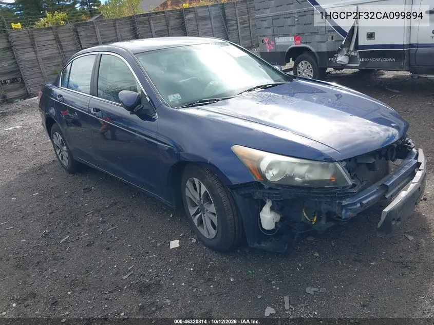 HONDA ACCORD 2012, VIN 1HGCP2F32CA099894
