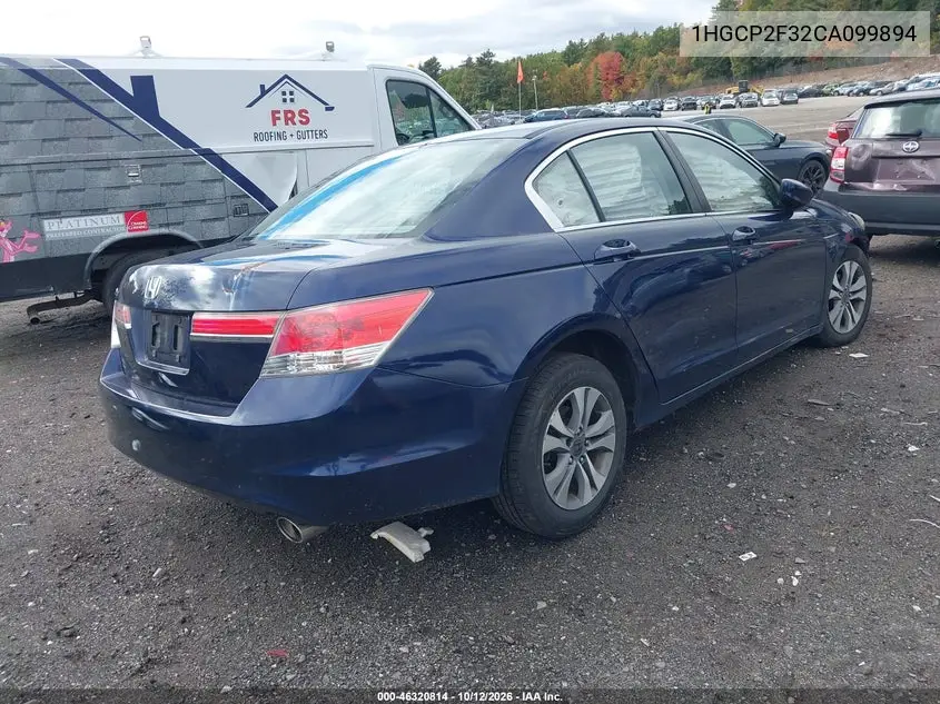 2012 HONDA ACCORD VIN 1HGCP2F32CA099894 — фото 4