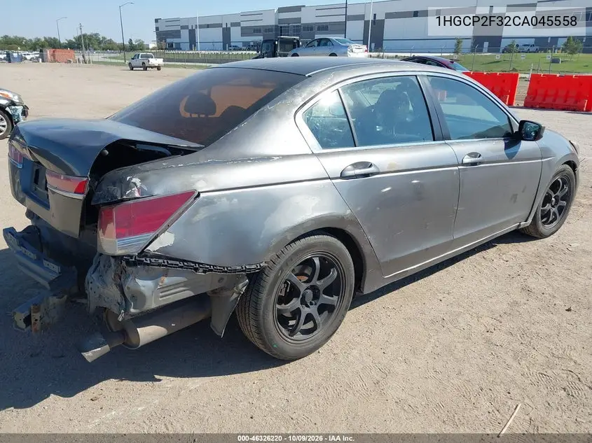 2012 HONDA ACCORD VIN 1HGCP2F32CA045558 — фото 4