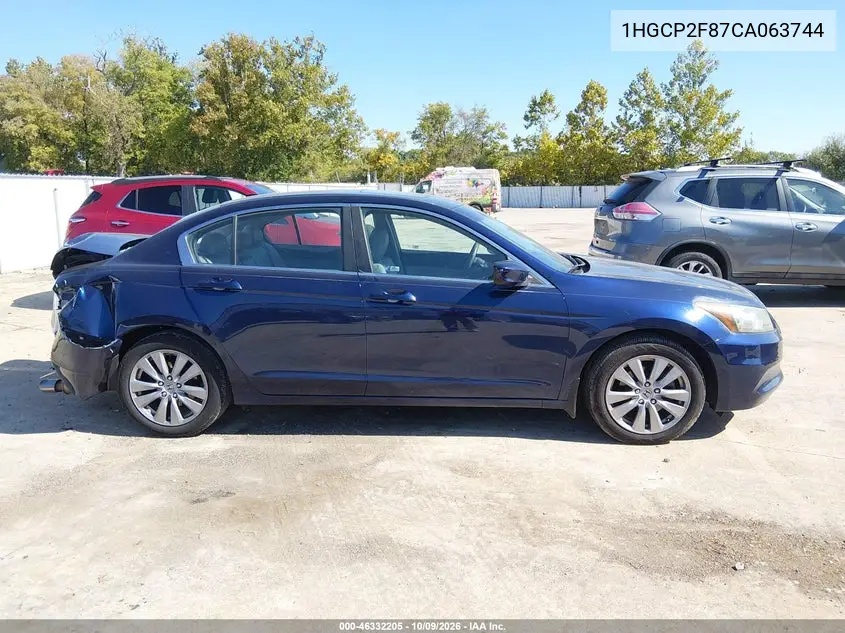 2012 HONDA ACCORD VIN 1HGCP2F87CA063744 — фото 12