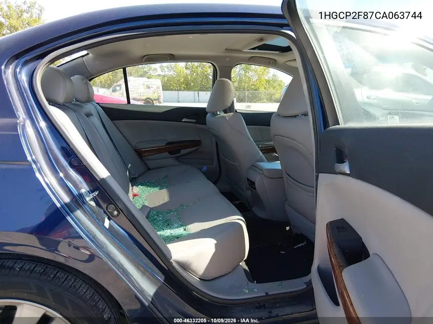 2012 HONDA ACCORD VIN 1HGCP2F87CA063744 — фото 8