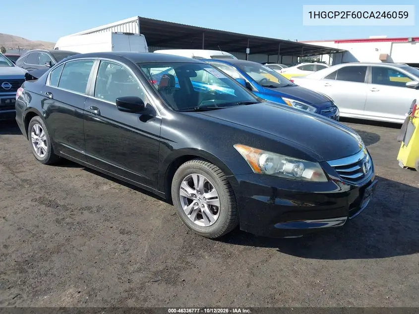 HONDA ACCORD 2012, VIN 1HGCP2F60CA246059