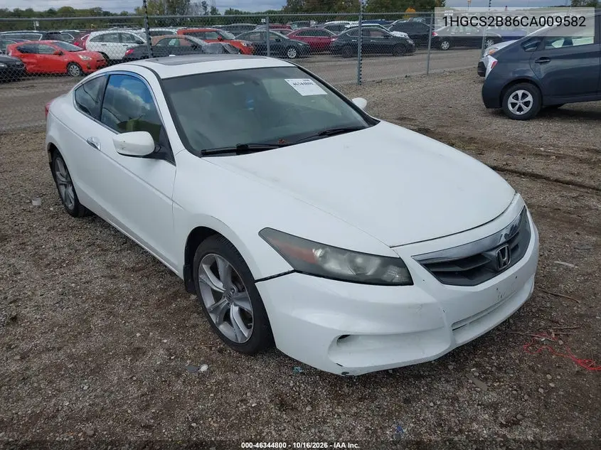HONDA ACCORD 2012, VIN 1HGCS2B86CA009582