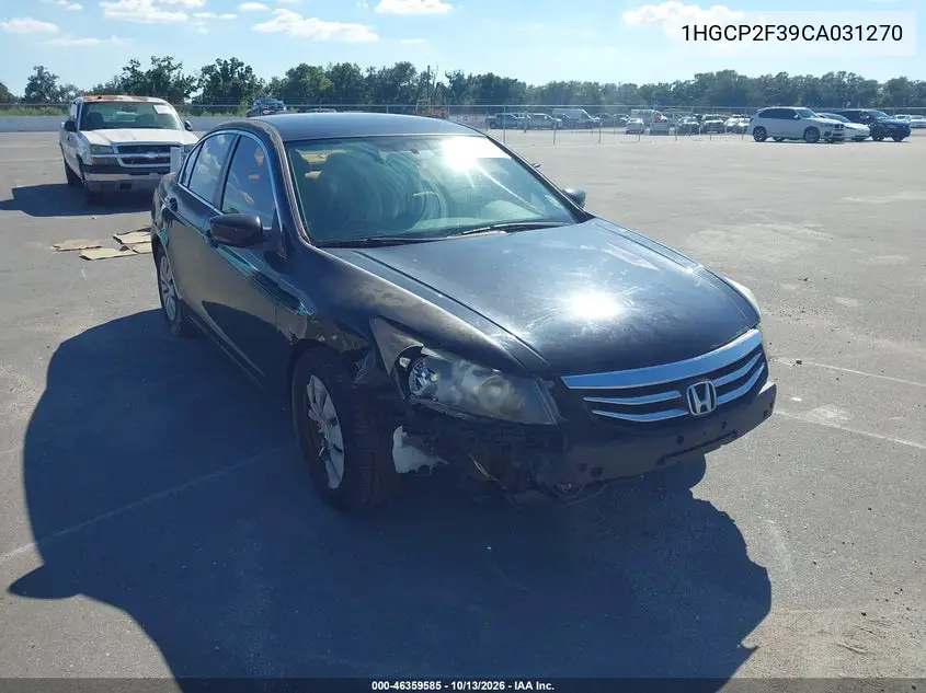 HONDA ACCORD 2012, VIN 1HGCP2F39CA031270