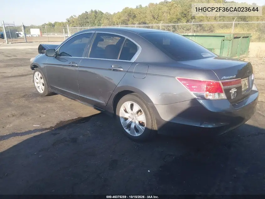 2012 HONDA ACCORD VIN 1HGCP2F36CA023644 — фото 2
