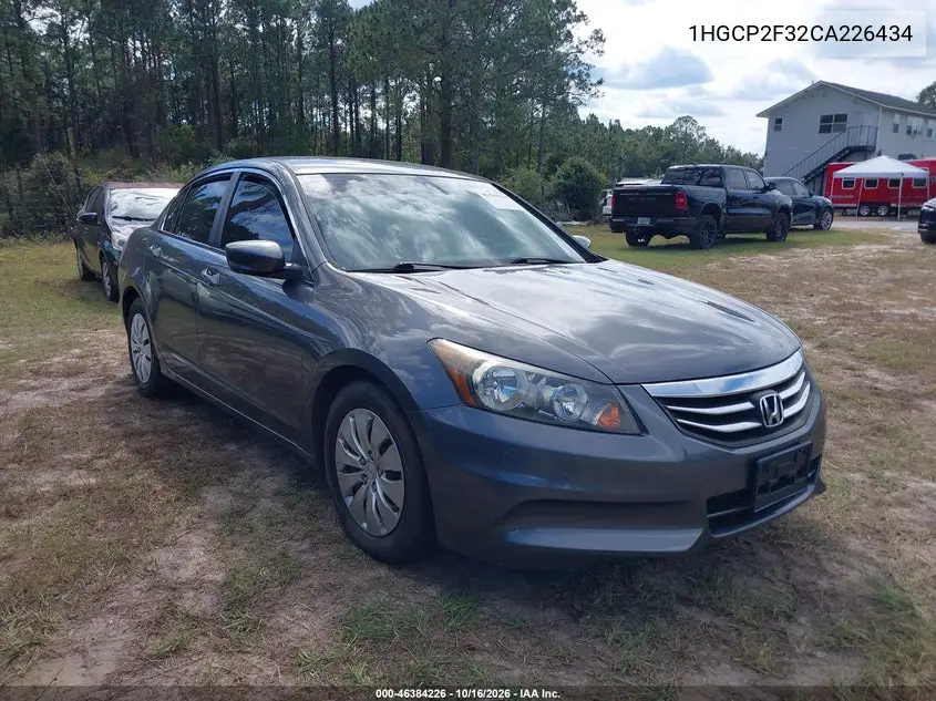 HONDA ACCORD 2012, VIN 1HGCP2F32CA226434