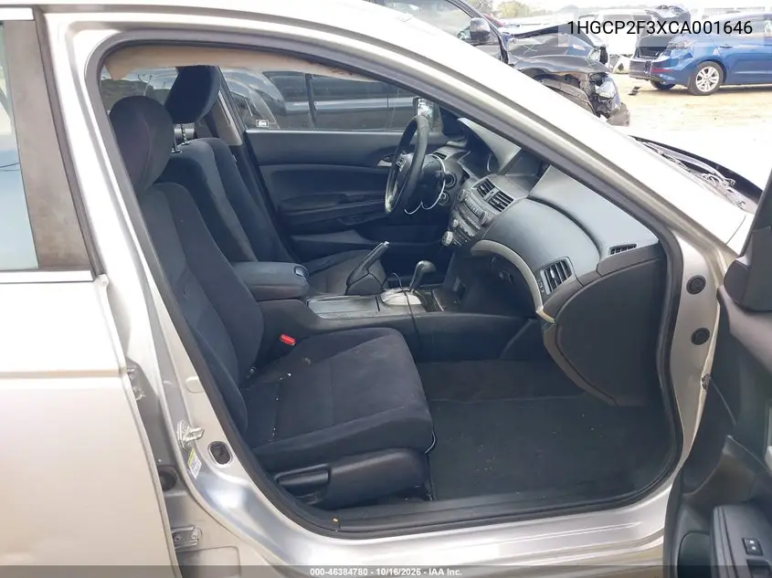 2012 HONDA ACCORD VIN 1HGCP2F3XCA001646 — фото 5