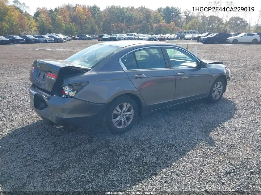 2012 HONDA ACCORD VIN 1HGCP2F44CA229019 — фото 4
