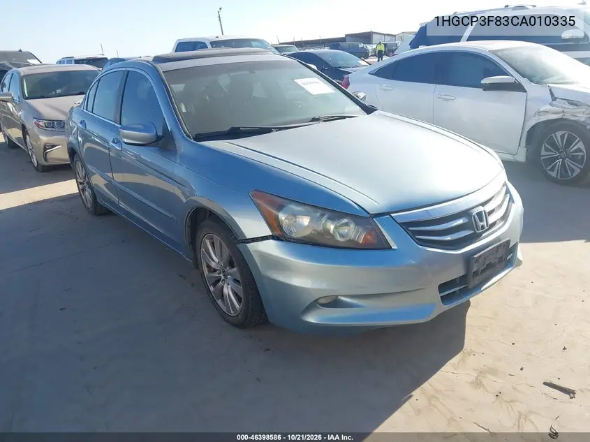 HONDA ACCORD 2012, VIN 1HGCP3F83CA010335