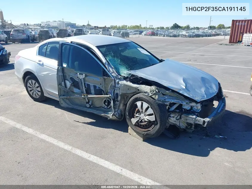 HONDA ACCORD 2012, VIN 1HGCP2F35CA191145