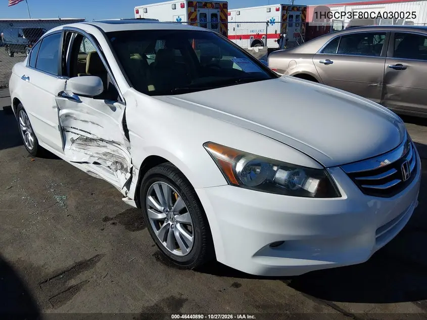 HONDA ACCORD 2012, VIN 1HGCP3F80CA030025