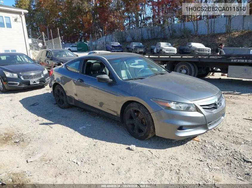 HONDA ACCORD 2012, VIN 1HGCS2B82CA011510