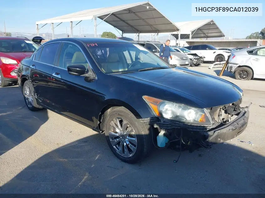 HONDA ACCORD 2012, VIN 1HGCP3F89CA012039