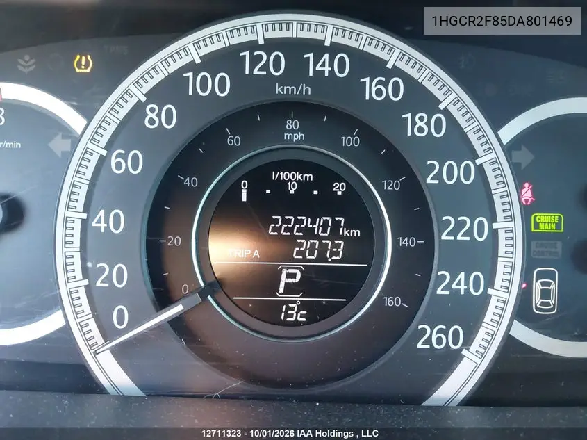 2013 HONDA ACCORD VIN 1HGCR2F85DA801469 — фото 15