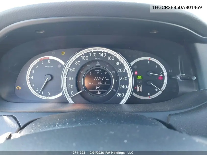 2013 HONDA ACCORD VIN 1HGCR2F85DA801469 — фото 7