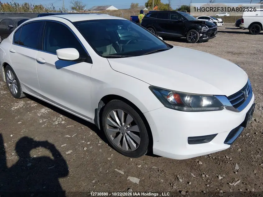 HONDA ACCORD 2013, VIN 1HGCR2F31DA802526
