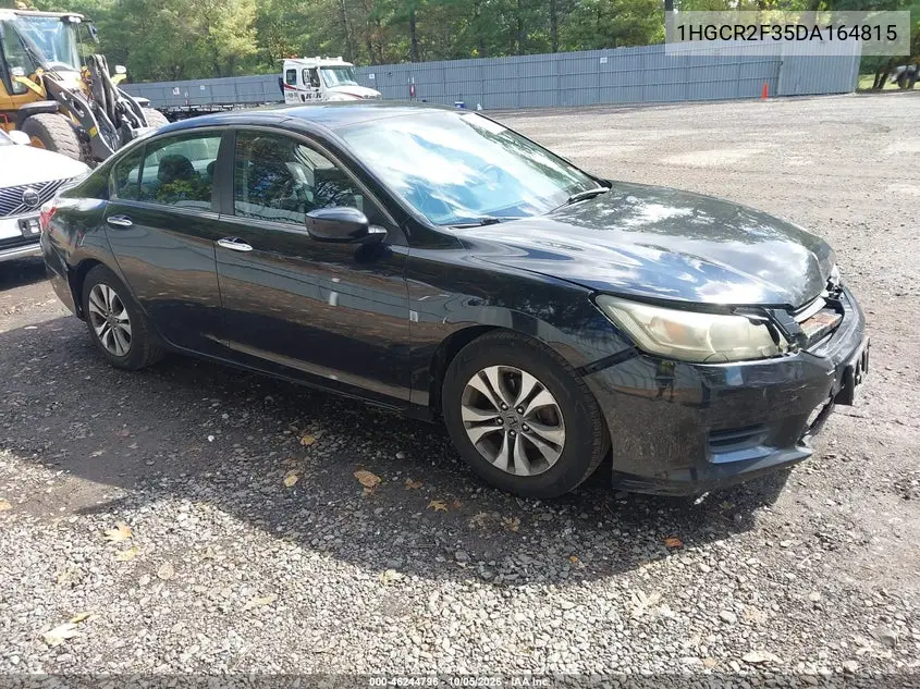 HONDA ACCORD 2013, VIN 1HGCR2F35DA164815