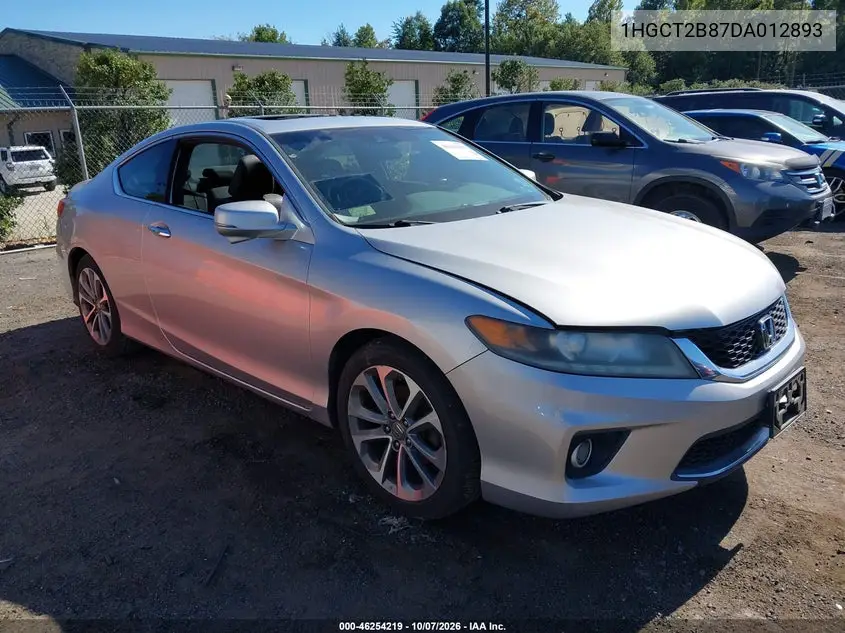 HONDA ACCORD 2013, VIN 1HGCT2B87DA012893