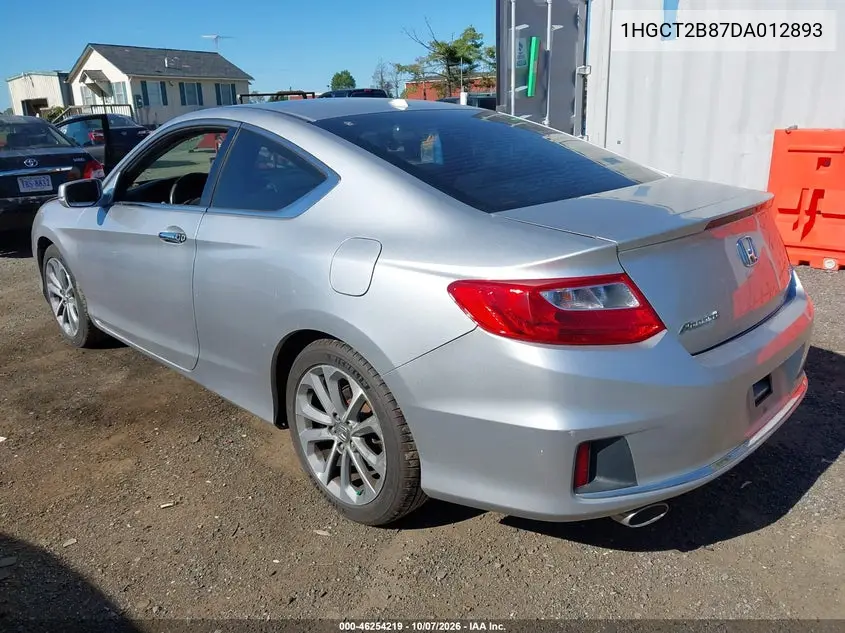 2013 HONDA ACCORD VIN 1HGCT2B87DA012893 — фото 3