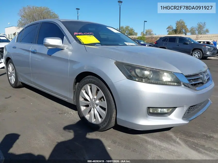 HONDA ACCORD 2013, VIN 1HGCR2F78DA091927