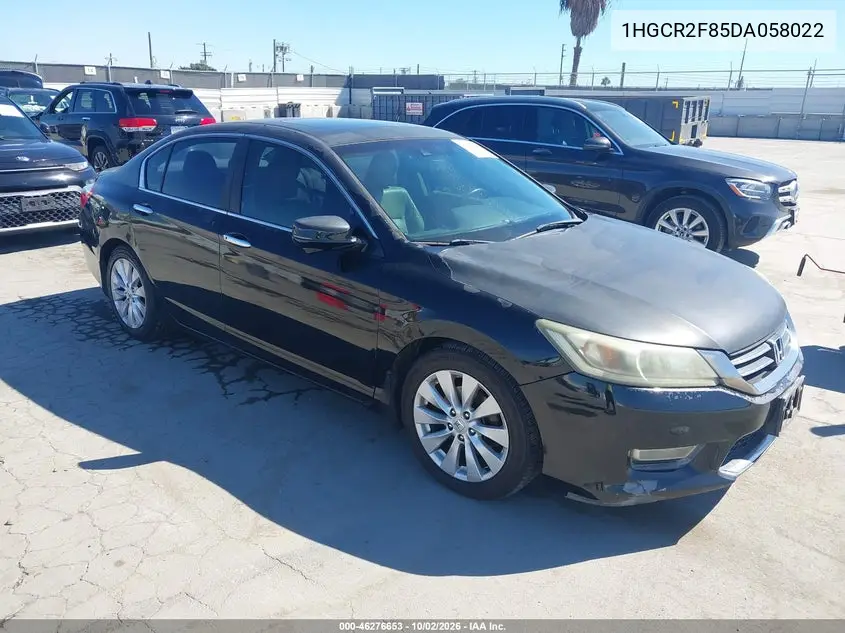 HONDA ACCORD 2013, VIN 1HGCR2F85DA058022