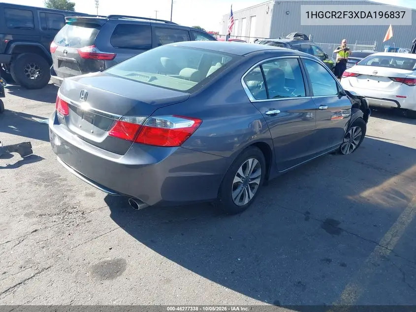 2013 HONDA ACCORD VIN 1HGCR2F3XDA196837 — фото 4
