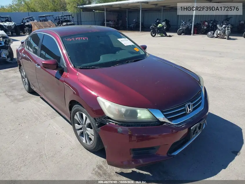 HONDA ACCORD 2013, VIN 1HGCR2F39DA172576