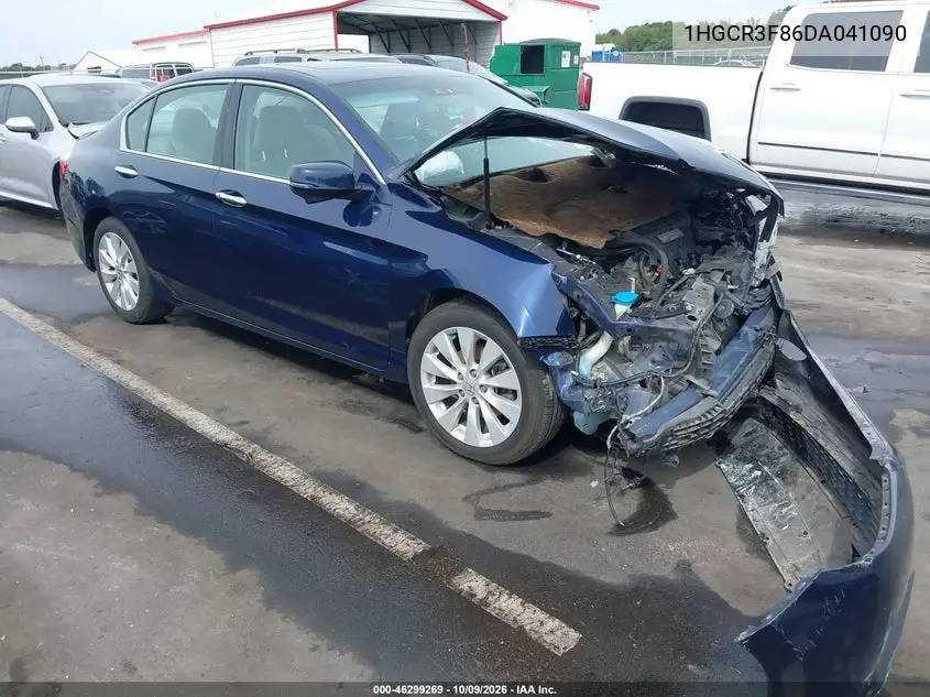 HONDA ACCORD 2013, VIN 1HGCR3F86DA041090