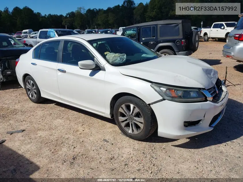 HONDA ACCORD 2013, VIN 1HGCR2F33DA157992