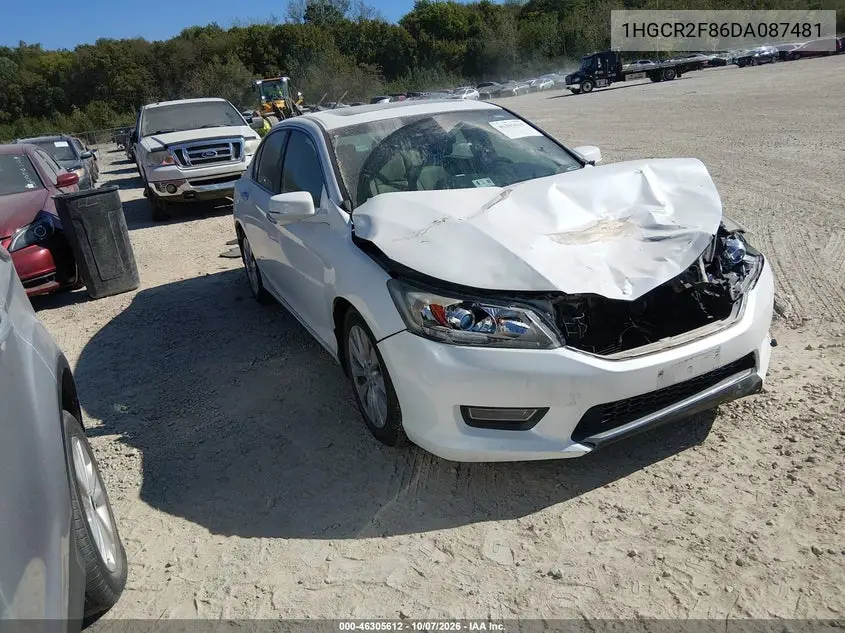 HONDA ACCORD 2013, VIN 1HGCR2F86DA087481
