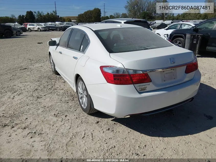 2013 HONDA ACCORD VIN 1HGCR2F86DA087481 — фото 3