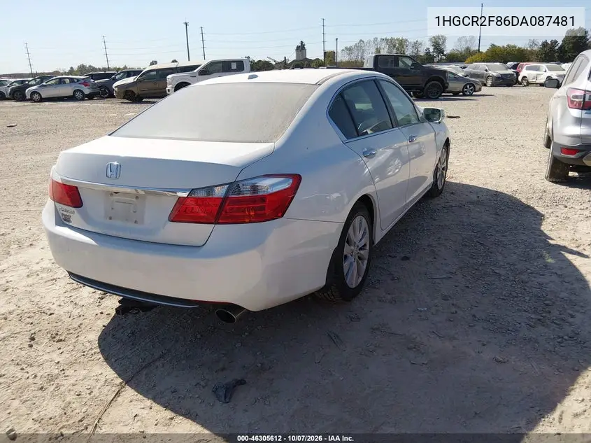 2013 HONDA ACCORD VIN 1HGCR2F86DA087481 — фото 4