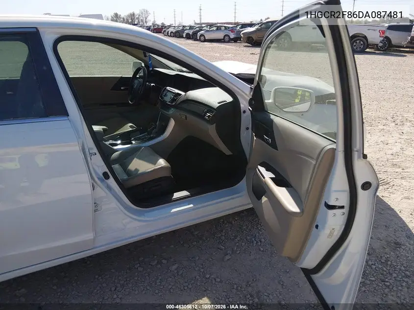2013 HONDA ACCORD VIN 1HGCR2F86DA087481 — фото 5