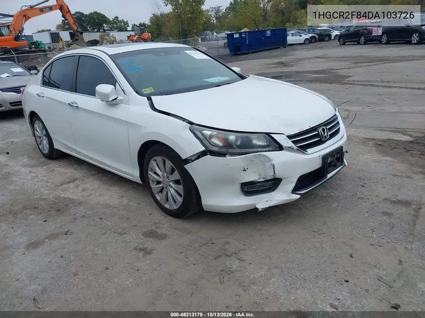 HONDA ACCORD 2013, VIN 1HGCR2F84DA103726