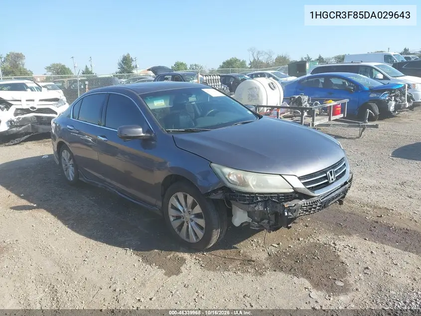 HONDA ACCORD 2013, VIN 1HGCR3F85DA029643