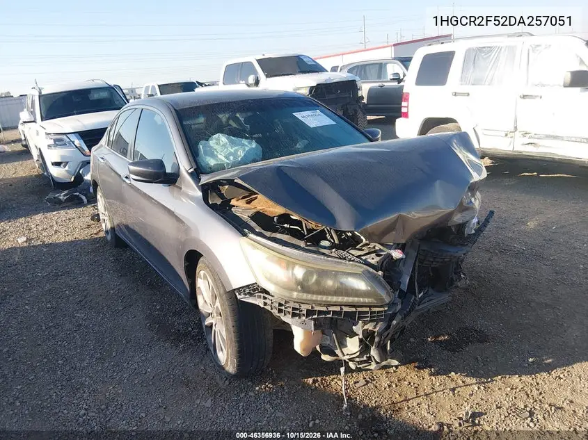 HONDA ACCORD 2013, VIN 1HGCR2F52DA257051
