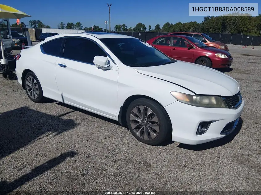 HONDA ACCORD 2013, VIN 1HGCT1B83DA008589