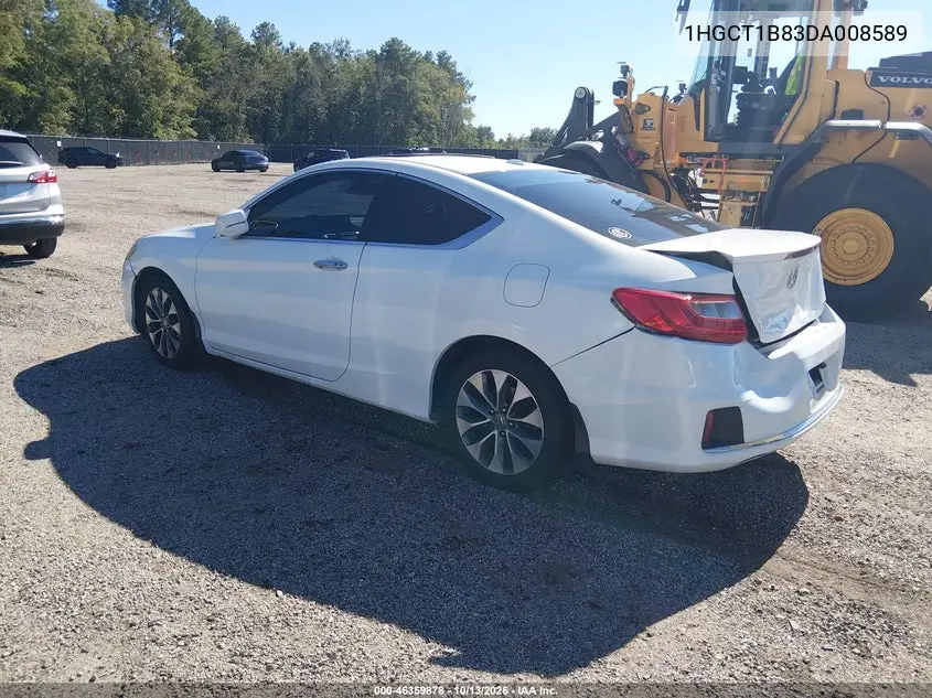 2013 HONDA ACCORD VIN 1HGCT1B83DA008589 — фото 3