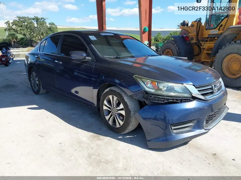 HONDA ACCORD 2013, VIN 1HGCR2F33DA142800